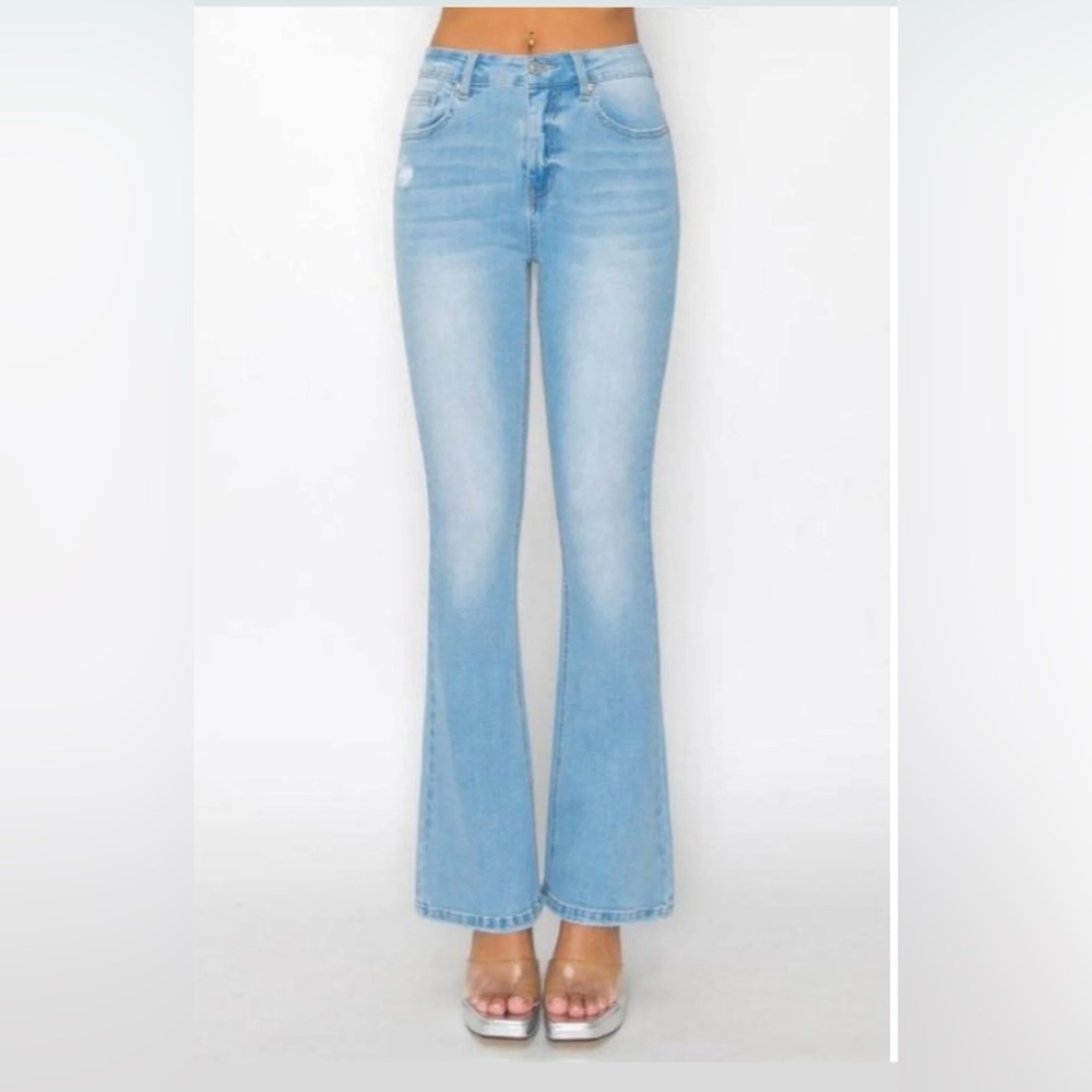 Wax Jean Light Blue Flare Jeans